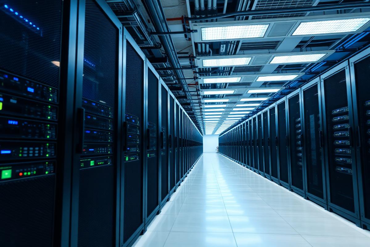 Data center server aisle