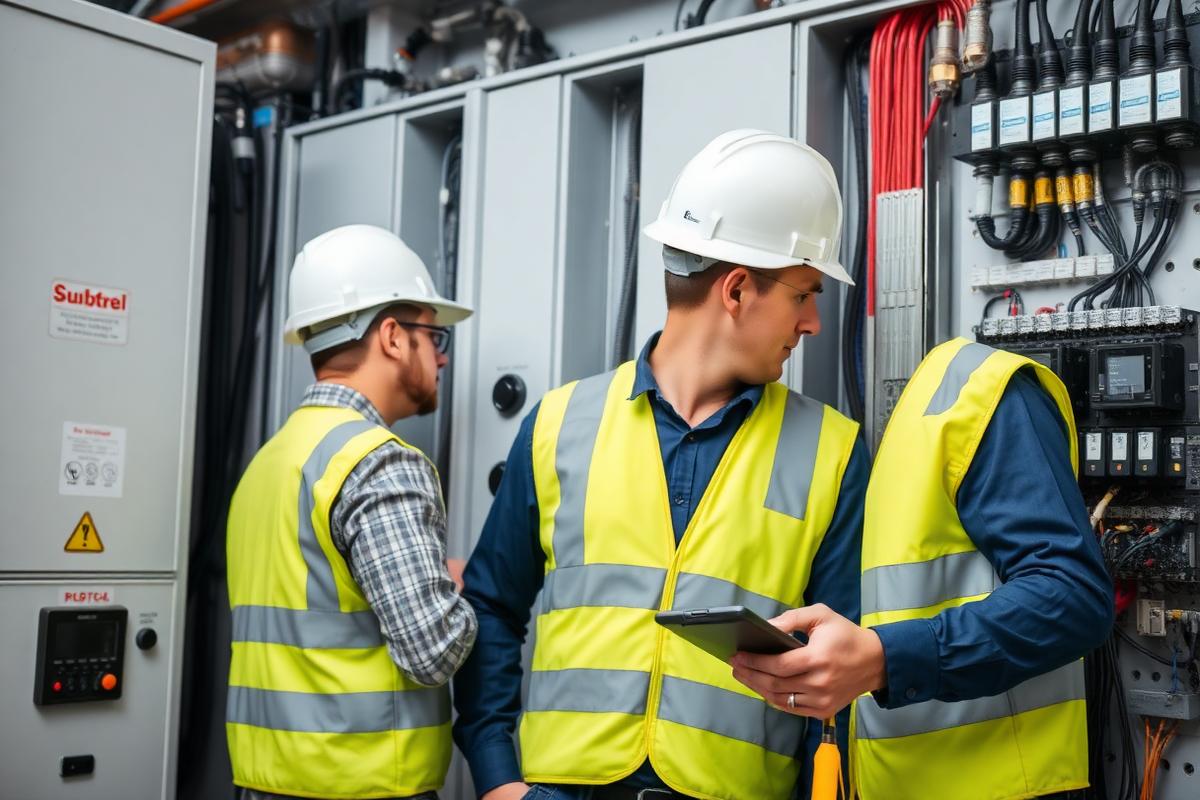 Engineers on site